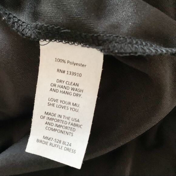 Show Me Your Mumu Black Birdie Ruffle Dress Small - Picture 6 of 6